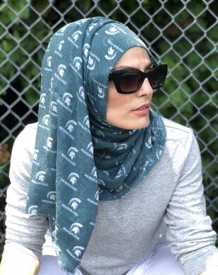 Officially Licensed Michigan State University Cotton Hijab